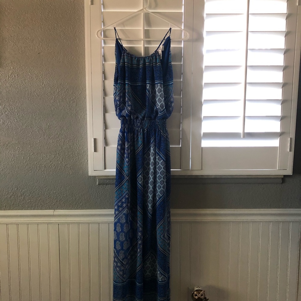 Blue maxi dress